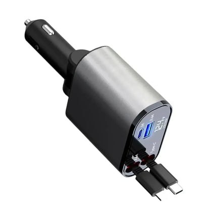 4-in-1 Retractable Car Charger